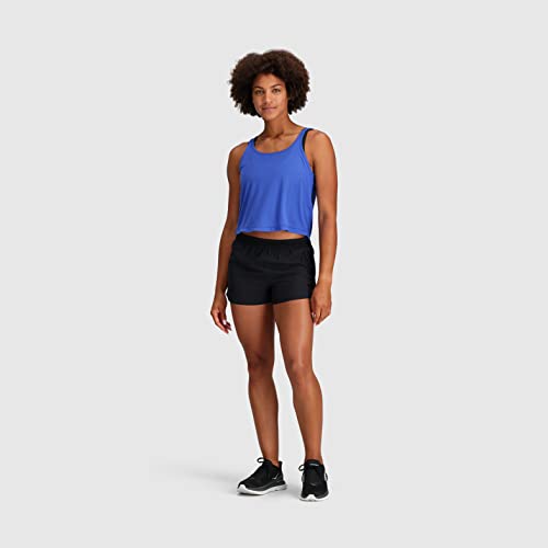 Outdoor Research Short feminino Swift Lite, costura interna de 6,35 cm – shorts elásticos pretos