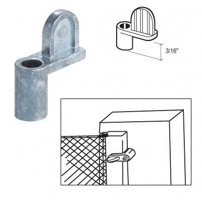 Crl Zinc 3/16" Die Cast Window Screen Clip - Bulk Pack Of 100 By Cr Laurence #TOP3