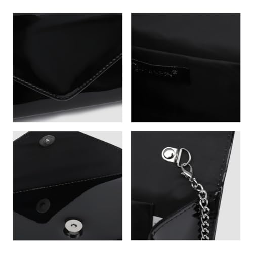 Image of Dasein Women's Vegan Leather Evening Bag Clutch Purse Formal Handbag