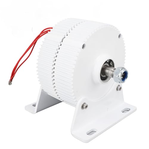 Alternateur à aimant permanent 48V 400W triphasé synchrone avec base