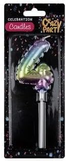 Candle Birthday Balloon-4 Rainbow 5cm
