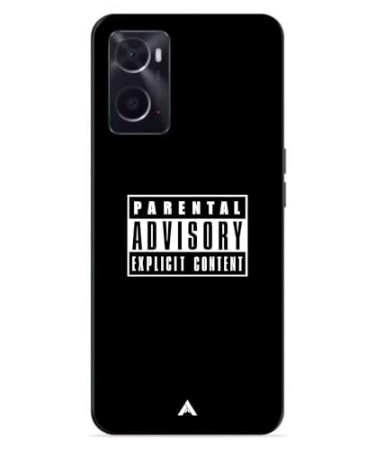 Image of Premium Explicit Case for Oppo A96 Soft-Touch Metal TPU Back Cover, Shockproof, Designer, Aesthetic Mobile Phone Case (Glossy Finish)