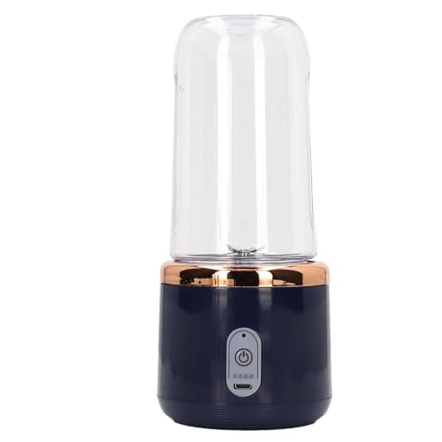 Licuadora Port¨¢til USB, 400ml, 6 Cuchillas, Batidora Personal para Frutas y Verduras, 22.000 RPM, Bater¨ªa 1500mAh, Material PCTG, Azul Licuadora Port¨¢til USB, 400ml, 6 Cuchillas, Batidora Personal para Frutas y Verduras, 22.000 RPM, Bater¨ªa 1500mAh, Material PCTG, Azul