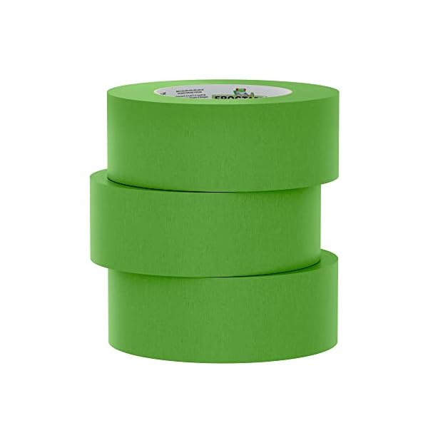 FROGTAPE 240661 Malerband für mehrere Oberflächen, mit Malerblock, mittlere Haftung, 4,5 cm x 5,5 m, grün, 3 Rollen – Bild 4