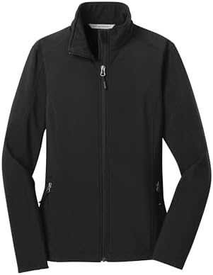 Port Authority Ladies Slim Fit Core Soft Shell Jacket. L317, Black, Large