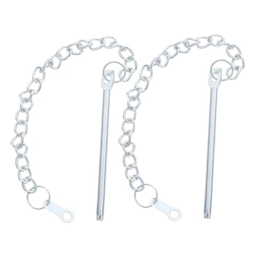 YARNOW 2 Pièces Chaîne de Fixation Parasol Extérieur pour Parasol de Jardin Broche Robuste et Installation Facile pour Accessoires Patio