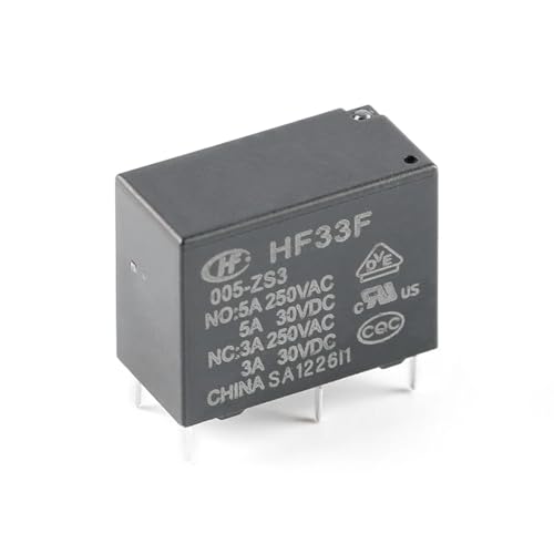 Relais 5 broches HF33F commutation 5A pour circuits 5V 12V 24V - 5
