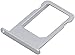 MMOBIEL SIM Card Slot Tray Holder Replacement Compatible with iPhone 5S/SE 2016 - Incl. SIM Pin - Silver