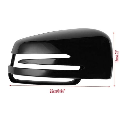 Coques de rétroviseurs pour Mercedes Classe C E coque de rechange look carbone - 2