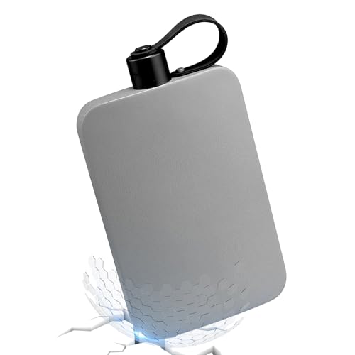 Flat Water Bottle - Stainless Steel Sports Watter Bttle with Lid | Lightweight Travel Sporrts Waater Botle | 500ml Tumbler for Outdoor Camping, Spports, Travel, Gym, Hiking