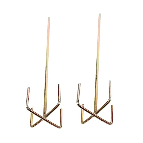 Angoily 2piezas Varilla Mezcladora De Acero Para Taladro Mezclador Multifunción Profesional Para Cemento Pintura y Mortero