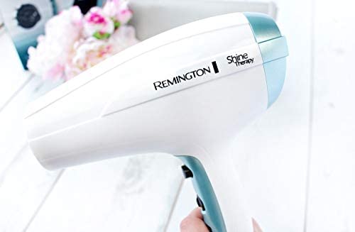 Remington Haartrockner Ionen [leicht & leise] Shine Therapy (2300 Watt, leichtes Gewicht & geringe Lautstärke, 3 Heiz- und 2 Gebläsestufen, Abkühlstufe, Stylingdüse & Diffusor), D5216
