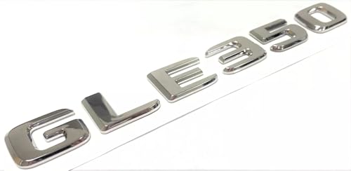 Image of 1PC 2016-2022 GLE350 GLE 350 Car Rear Trunk Emblem Badge Nameplate Decal (Silver)