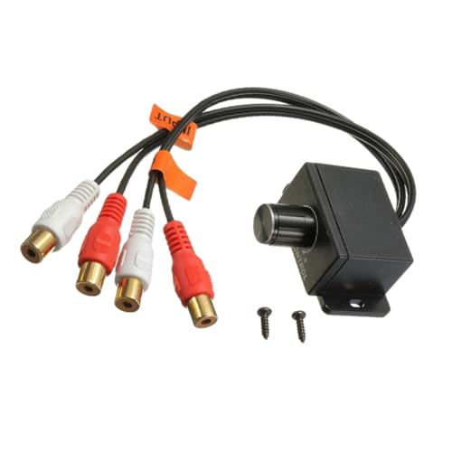 ABOOFAN 2Pcs Remote Level Control Knob for Car Audio Amplifier Volume Gain Level Regulator Durable Design for Bass and Speaker Control