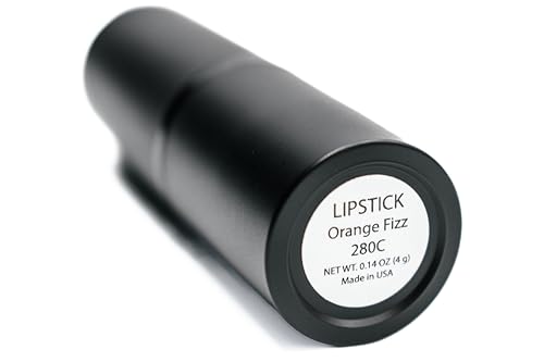 Image of Pure Ziva Orange Fizz Sunset Deep Orange Tangerine Creamy Pearl Lipstick Color Moisturizing Paraben Free, No Animal Testing & Cruelty Free Lip Makeup Color