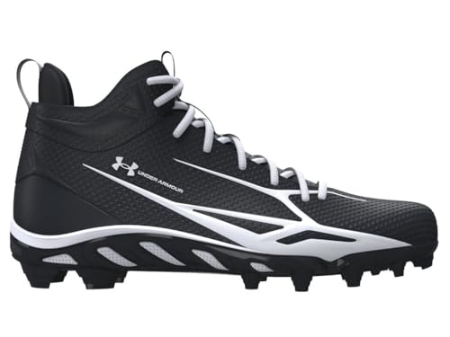 Under Armour Men's Spotlight Mid Football TPU Cleats, 001 Black, 15 by Under Armour - Used condition - US$72.99