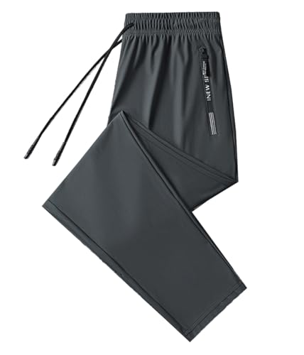 MAVQX Unisex Stretchactive Quick Drying Ultra Stretch Pants for Hiking, Camping and so on?Slim Fit Athletic Pants (US, Alpha, 5X-Large, Regular, Regular, Grey Straight)
