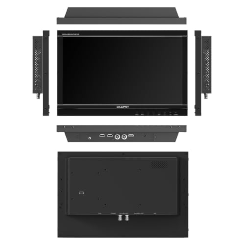 Image of LILLIPUT PVM160S-H-VBP-CC-NDI with V mount+ Case+ NDI 15.6 inch1200 Nits Broadcast Monitor, Full HD 1920x1080, HDMI 2.0 4K 60Hz & 3G-SDI Input /Loop Output, HDR, 3D LUT, Waveform, Vectorscope, False Color