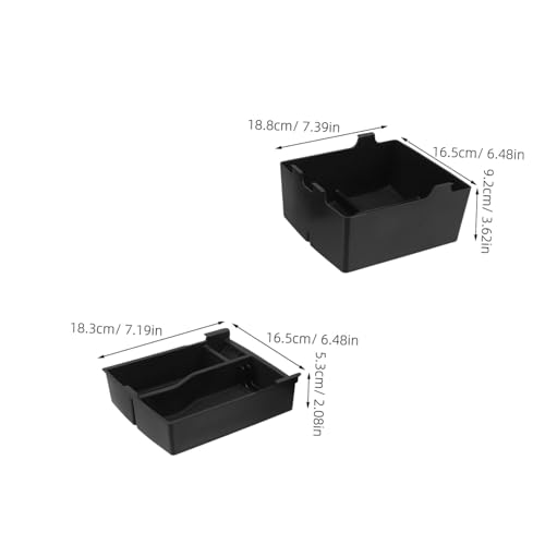 Organisateur de console centrale double couche antidérapant et anti-bruit - 3