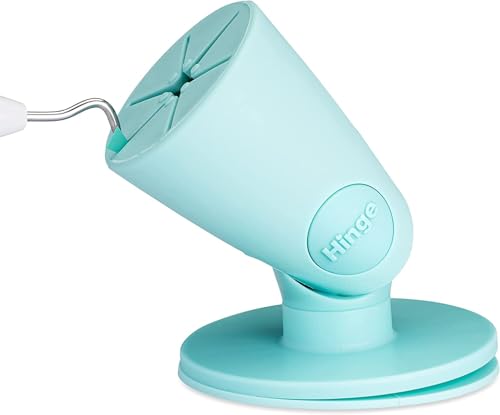 tweexy Hinge Untippable Vinyl Weeding Scrap Collector | Smartgrip Anti-Spill Airlock Suction Weeding Vinyl | HTV Crafting Adhesive Paper Sheet Holder | Weeding Tools for Vinyl (Sea Green Standard)