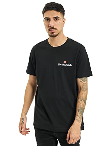 Mister Tee Herren No New Friends Tee T-Shirt, Black, S Cover