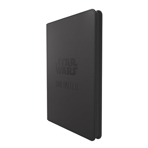 Gamegenic - Star Wars Unlimited Zip-Up Album 18-Pocket - Officially Licensed Card Organizer for 360 Double-Sleeved Cards, Hexafyber Surface & Zipper Closure, Black Color | Ya disponible en tu tienda friki favorita! En mundofriki.es!