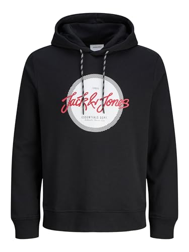 Sweat à capuche Jack & Jones Jjurban pour homme, le hoodie classique en coton noir