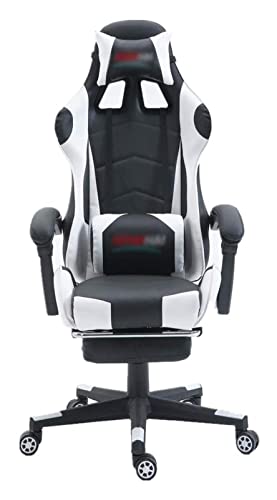 FLBT Silla de oficina E-sports Silla giratoria de piel sintética con respaldo alto, silla ergonómica de oficina, mesa de juegos de computadora y silla elevadora (color: color de la imagen, tamaño: 70