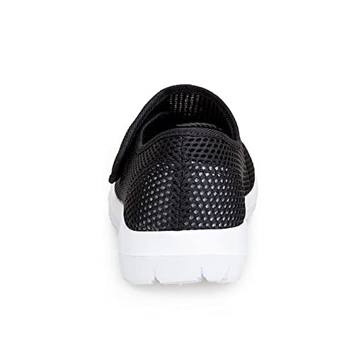 Image of LEADER SHOW Men's Casual Comfort Walking Shoes Ultralight Flats Non-Slip Hook & Loop Fashion Sneakers