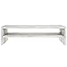 MyGift Shabby Whitewashed Wood Computer Monitor and Laptop Riser Stand for Desk, 2 Tier Office Desktop Storage Shelf
