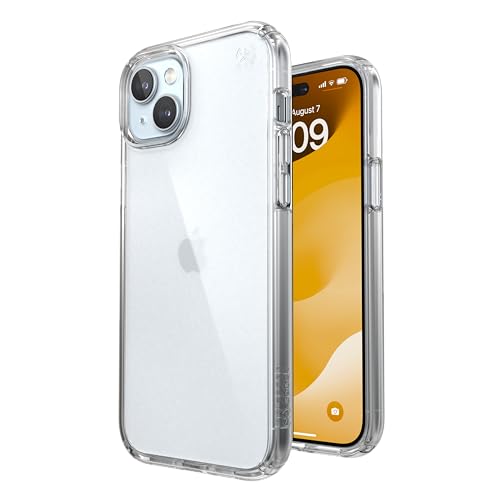 Speck Presidio Perfect Clear iPhone 16 Case - Slim Phone Case