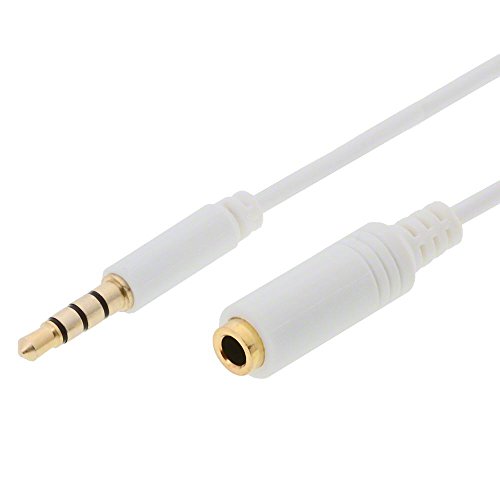 DeLOCK 20-84482 Cable Audio Stereo Jack 3.5 mm Macho/Hembra iPhone, 4 Pin 2 m