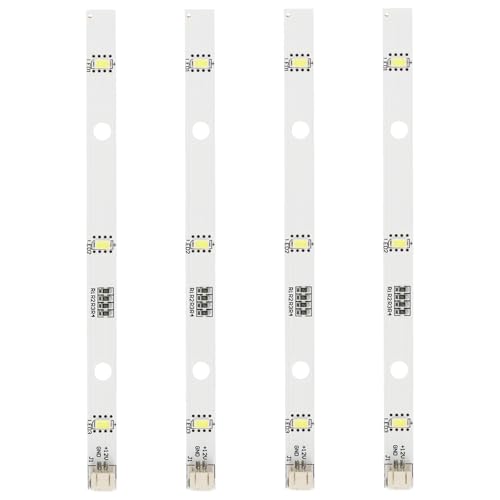 4 PCS LED-Lichtleiste, 12V 2W, LED Kühlschranklampe, Energiesparende le-d kühlschranklampe zum Austausch Defekter Module, Kühlschrank Licht Nachrüsten (1629348)