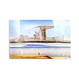 Hau3sh3a Lionel Feininger Cuadro en Lienzo la isla Impresos en Lienzo Poster Arte Abstracto ReproduccióN Cuadros Famosos Decoracion Salon65x40cm(26x16in) Solo lienzo
