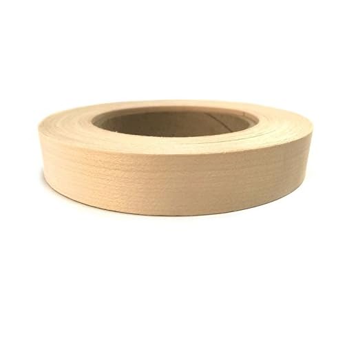 Edge Supply Maple 3/4” X 50' Roll of Plywood Edge Banding – Pre-glued Real Wood Veneer Edging – Flexible Veneer Edging – Easy Application Iron-on Edge Banding for Furniture Restoration – Made in USA