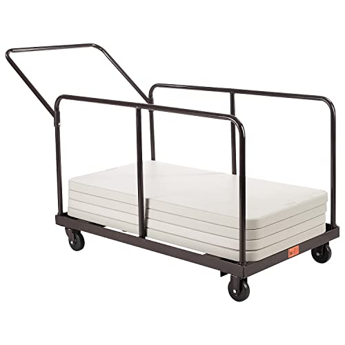 Nps Modern Metal Folding Table Dolly For Round And Rectangular Tables In Brown #TOP6