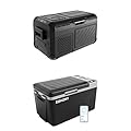 EUHOMY 12 Volt 19 QT and 24 QT Portable Freezers and Refrigerators Bundle with AC/DC Power Supply for Camping, Travel, Truck, and Outdoor Use