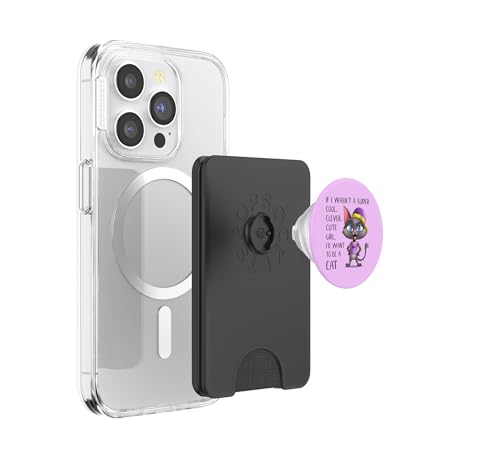 PopSockets PopWallet MagSafe chat fille femme support portefeuille - 3