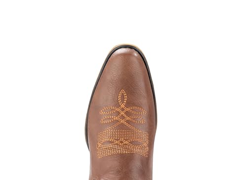 IUV Cowboy Boots For Women Western Boots Cowgirl Boots Pull On Pointy Toe Mid Calf Boots3