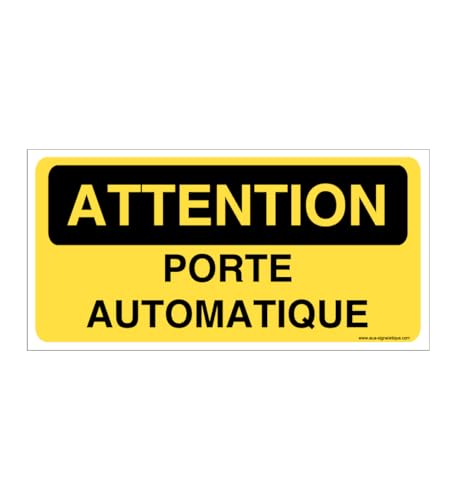 AUA SIGNALETIQUE - Panneau porte automatique - C - 100x50