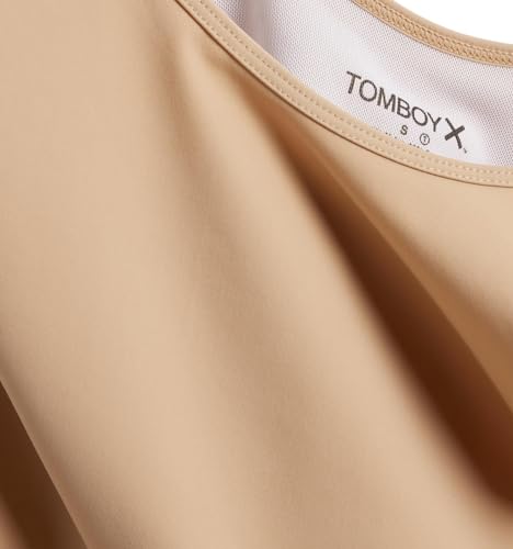 Image of TomboyX Compression Bra Top for Women, Full Coverage Gender Inclusive Bras, Wireless Medium Support Top No Padding Sports Bra