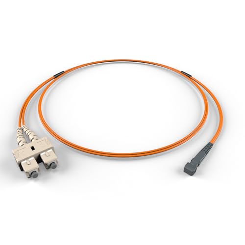 MTRJ-SC OM1 fiber patch cable, 10Gb, 20m