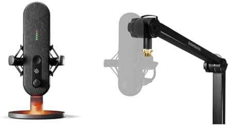 SteelSeries Alias ​​USB Microphone for PC Streaming and Podcastin...