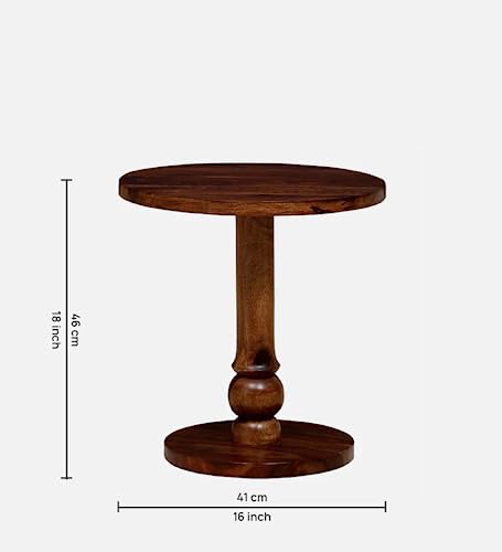 Image of Eco Solid Wood END Table for Living Room and Bed Room| Premium Design Side Table for Home | Chocolate Brown Finish, Solid Sheesham Wood | Ideal for Home Decor