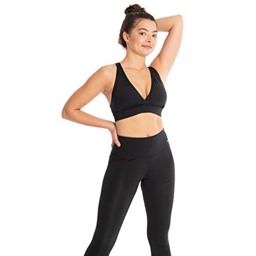 Image of Handful The FaV Bra, Medium Support Sports Bra, Pockets, Removable Pads, Deep Plunge Neck Line