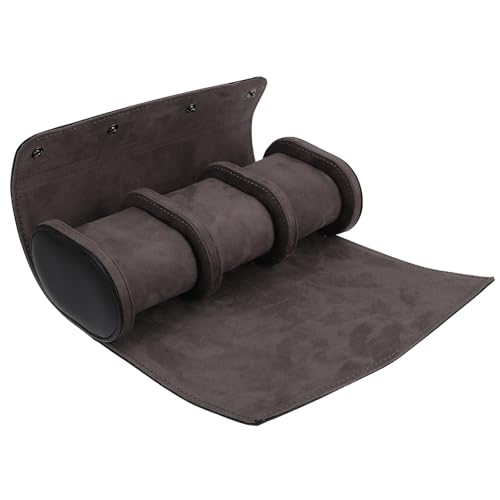 Étui de cuir noir pour montres Healeved organisateur élégant