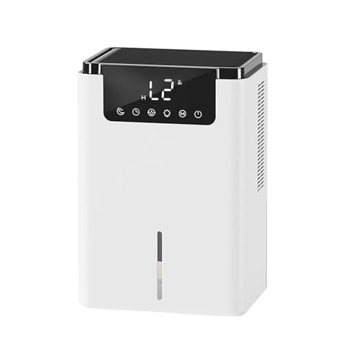 Dehumidifier, Quiet Dual Core with 24H Timer, LED Display, 2500ml Tank