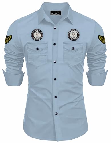 Lonexo Double Pocket with Flap Men Casual Shirt