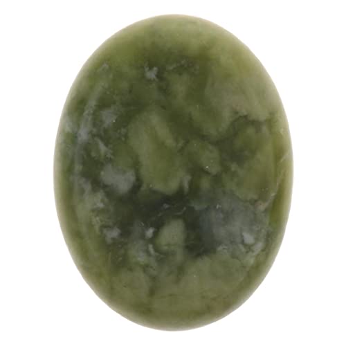 DEVNWIGMO Piedra de Masaje Ovalada Lisa de Jade Caliente para Cuello, Piernas, Masaje de Salón de Spa Y Relajación Corporal.