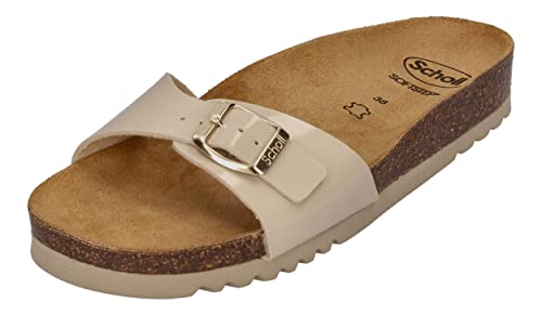 Scholl Estelle   Sandalia para mujer, beige, 38 EU